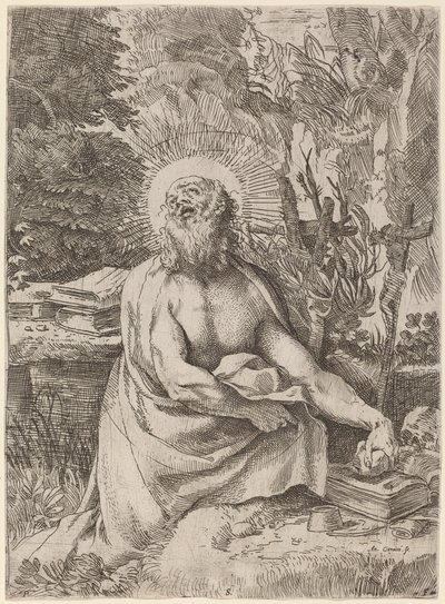 Saint Hieronymus i vildmarken av Annibale Carracci