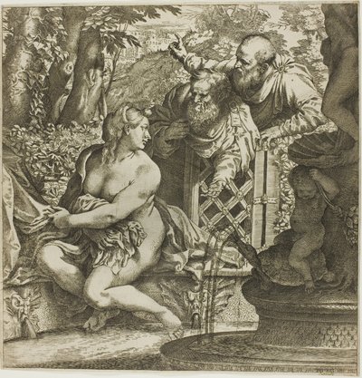Susanna och de äldre av Annibale Carracci