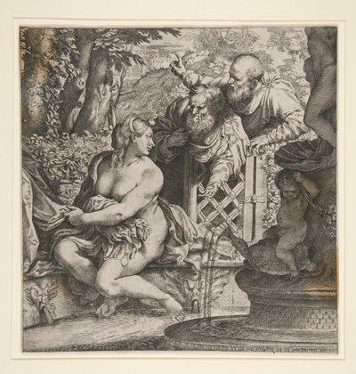 Susannah och de äldste av Annibale Carracci