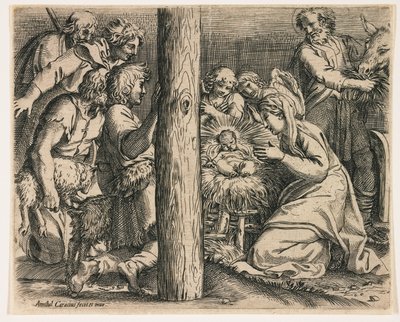 Herdarnas tillbedjan av Annibale Carracci