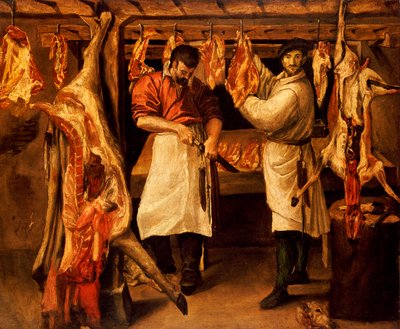 Slaktarens butik av Annibale Carracci