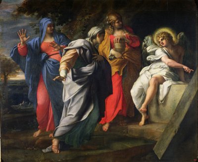 De heliga kvinnorna vid Kristi grav, ca 1597-8 av Annibale Carracci