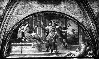 Ulysses och Circe, lunett från 