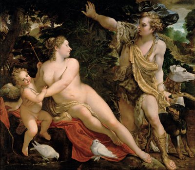 Venus och Adonis av Annibale Carracci