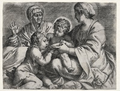 Jungfru med skålen, 1606. av Annibale Carracci