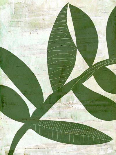 Abstrakta gröna blad av Annick