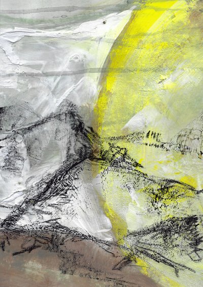 Abstrakt bergsljus av Annick