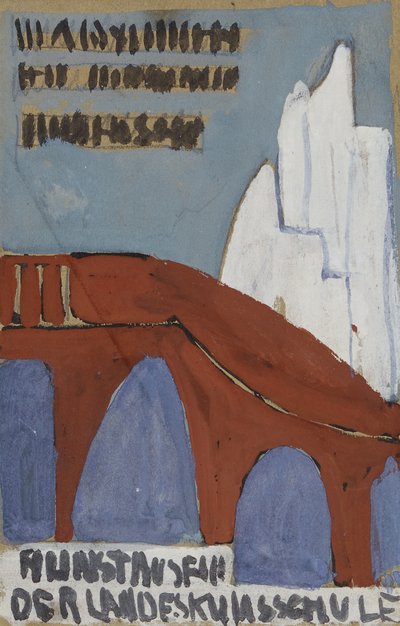 Utkast till konstmuseum för statens konstskola av Anny Dollschein
