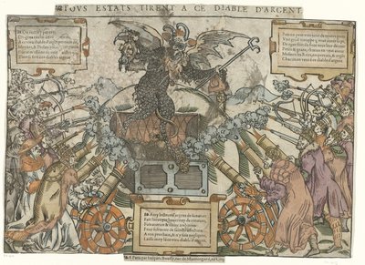 Aanval op de geldduivel Alla gods drar åt denna pengadjävul (titel på objekt) av Anonymous