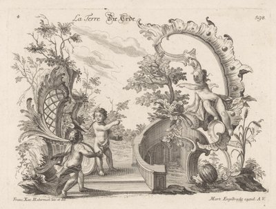 Jord La Terre / Die Erde (titel på objekt) Fyra element (serietitel) av Anonymous