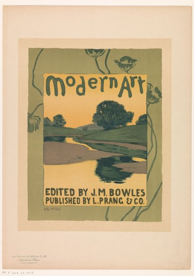 Annons för Modern Art tijdschrift magazine Les Maîtres de l