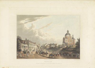 Avvoer av franska kanonnen från Waterloo Waterloo. Förmedling av den franska kanonen från stridsfältet, den 24 juli 1815 (titel på objekt) av Anonymous