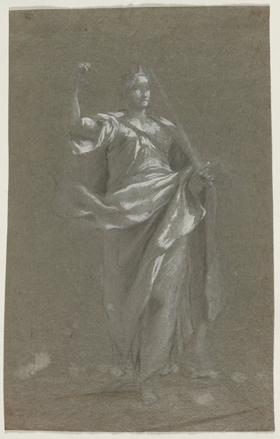 Allegorisk figur (recto och verso) av Anonymous