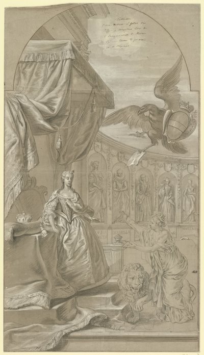Allegori om tillträdet av ärkehertiginnan Maria Anna av Österrike som regent, 1744 av Anonymous