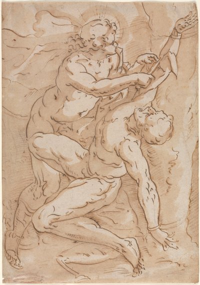 Apollo Flaying Marsyas (höger) av Anonymous