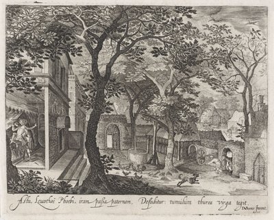 Apollo en Leucothea Scener från Ovidius