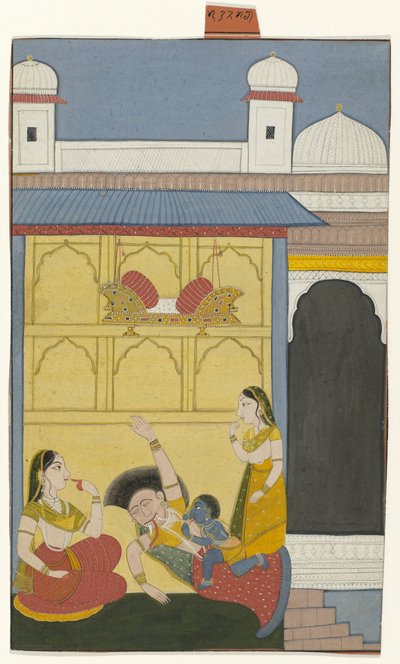 Baby Krishna dödar demonen Putana av Anonymous