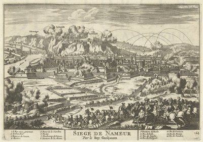 Beleg van Namen av konung Willem III, 1695 Siege de Nameur av Roy Guiljaum (titel på objekt) The Forces of Europe, Asia, Africa and America (...) Liksom kartorna över Frankrikes och Spaniens kuster (serietitel på objekt) av Anonymous