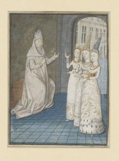 Boccaccio tar emot tre kvinnor The Adventures of Noble Men and Women (serietitel) av Anonymous