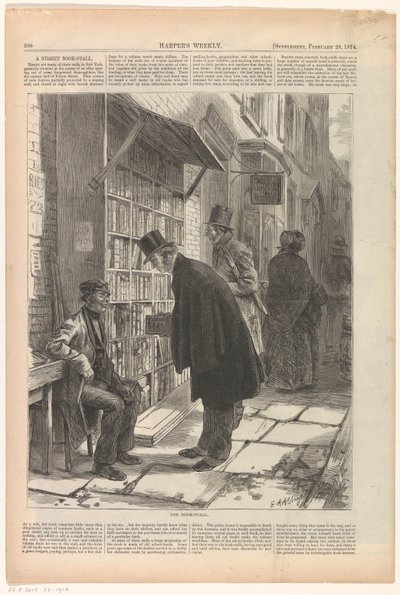 Boekenkraam i New York Bokstallen av Anonymous