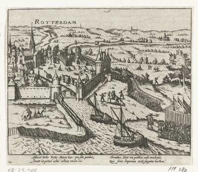 Bossu invaderar Rotterdam, 1572 av Anonymous
