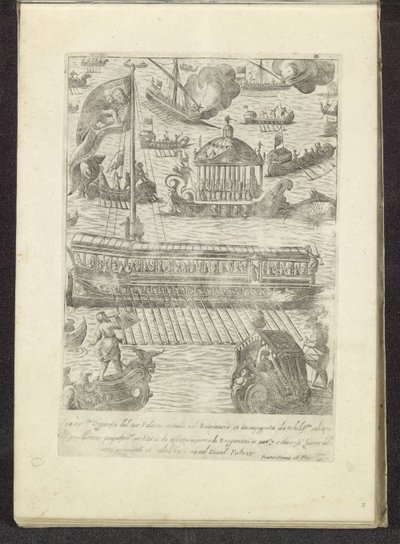 Bucintoro och andra schepen i Venedig Scènes uit het Venetiaanse leven (serietitel) Habiti d