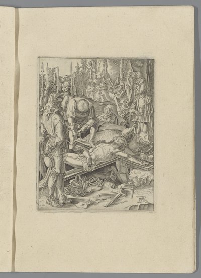 Kristus spikade på korset The Little Passion (serietitel) Passio Christi Ab Alberto Durer Nurenburgensi Effigiata (serietitel) av Anonymous