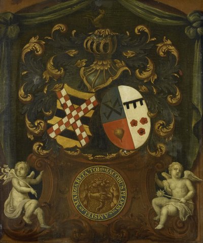 Jacob Ploos van Amstels och Margareta Tols alliansvapen, 1683 av Anonymous