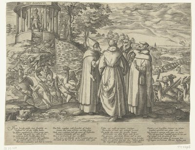 Gässen jagar rävarna, ca 1572 av Anonymous