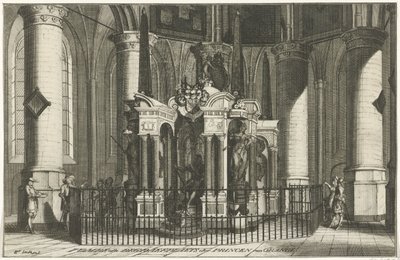 Vilhelm av Oranges grav, 1623 Tombe ofte Begraefplaets der Princen van Orange (titel på objekt) av Anonymous