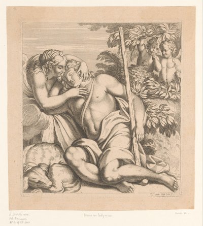 Diana och Endymion Målningar i Palazzo Farnese i Rom (serietitel) av Anonymous