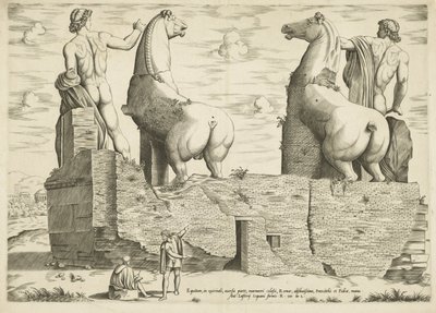 Dioscuren, van achteren sett Mirror of Roman Magnificence (serietitel) av Anonymous