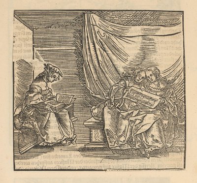 Tre sjungande figurer av Anonymous
