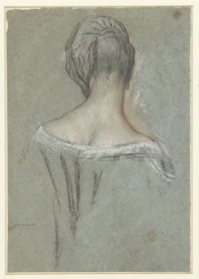 Elegant dam, bakifrån av Anonymous