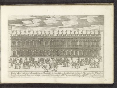 Fasad från Biblioteca Marciana te Venetië Scènes uit het Venetiaanse leven (serietitel) Habiti d
