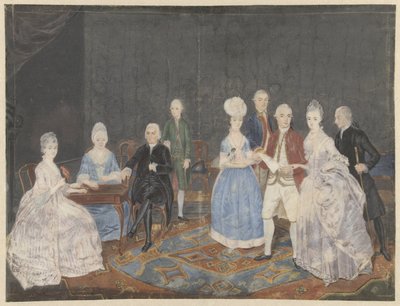 Familjegrupp på nio personer av Anonymous