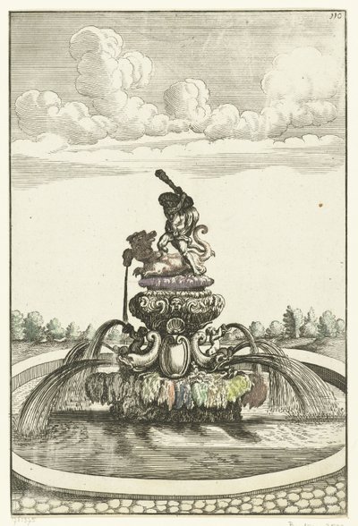 Fontein träffade Hercules i Ladon Arkitektur Curiosa Nova (serietitel) av Anonymous
