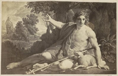 Fotoreproduktion av (förmodligen) en teckning av Johannes Döparen av Anonymous