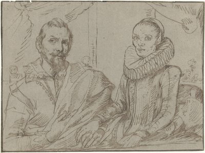 Frans Snijders och hans hustru Margaretha de Vos av Anonymous