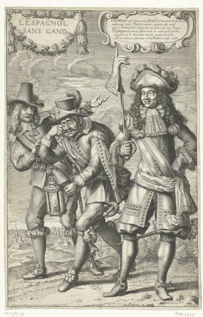 Fransk tecknad serie om förlusten av Gent, 1678 L