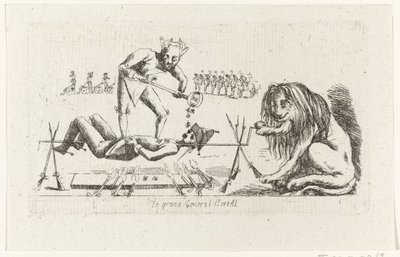 General Bertay på spottet le Grand General BertAl (titel på objekt) Brabant Revolution, 1787-1790 (serietitel) av Anonymous