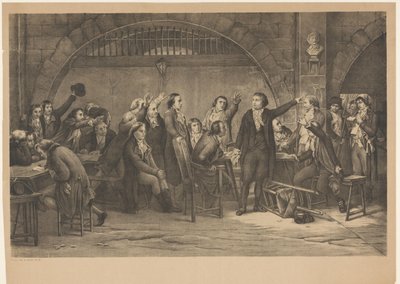 Girondinernas fånge 1793 (titel på objektet) av Anonymous