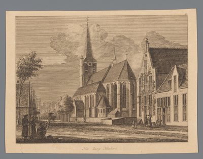 Utsikt i centrum av Nijkerk Byn Nieukerk (titel på objekt) av Anonymous