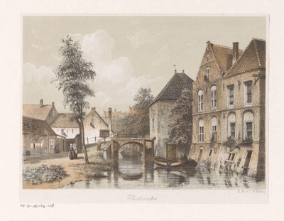 Utsikt över Oudewater av Anonymous