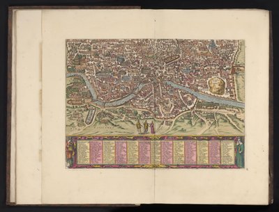 Rom i fågelperspektiv Antiquae urbis Romae imago accuratess (...) (titel på objekt) av Anonymous