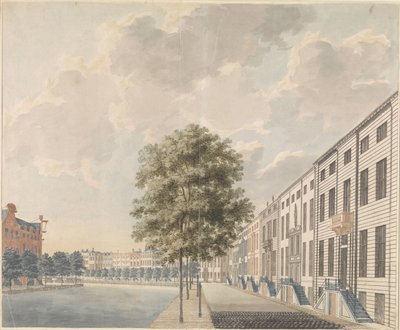 Utsikt över Herengracht vid Spiegelstraat av Anonymous