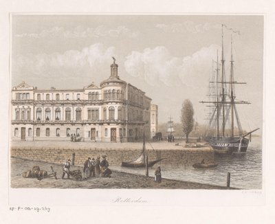 Vy över Royal Dutch Yacht Club i Rotterdam av Anonymous