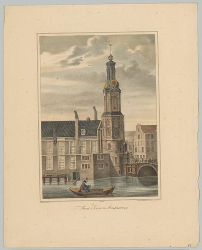 Utsikt över Munttoren i Amsterdam Coin Tower i Amsterdam (titel på objekt) Ansikten av de sex huvudtornen i staden Amsterdam. 2nd Cahier (serietitel) av Anonymous