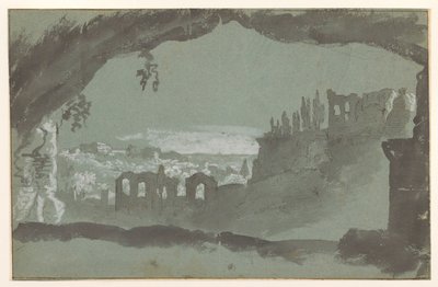 Utsikt över ruinerna av palatset på Palatine Hill av Anonymous
