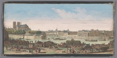 Se över staden i Paris från Quai de Miramion En annan speciell utsikt över Paris, från Nôtre Dame till Pont de la Tournelle (titel på objektet) av Anonymous